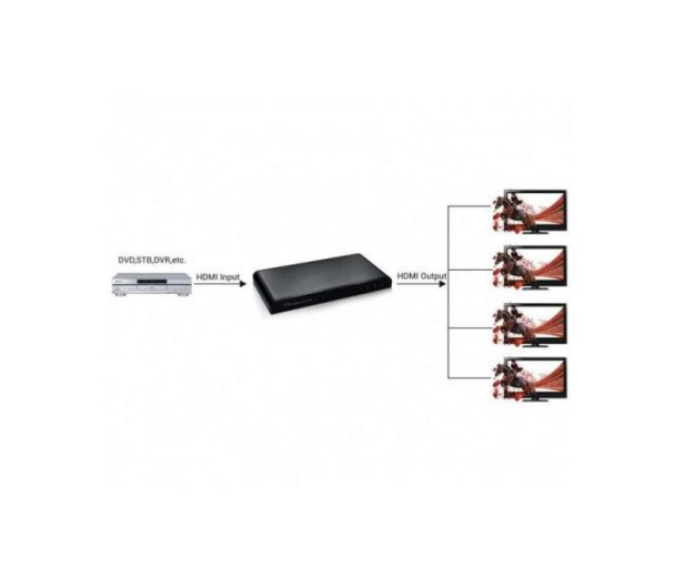 TECHLY Rozdzielacz-splitter AV HDMI 3D 023981 - 1380076 - zdjęcie 5